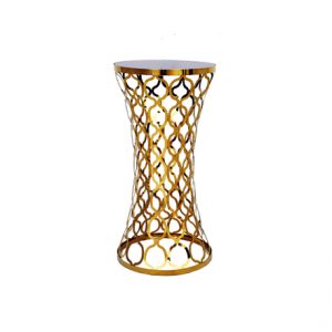 Chain Cocktail Table Gold Rental