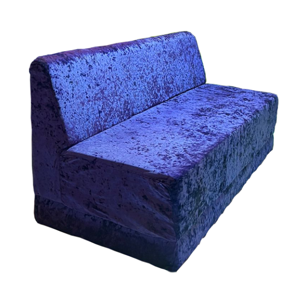 3 Seaters Purple Velvet Sofa