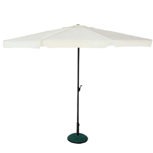 Canteliver White Outdoor Umbrella With Base