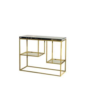 Golden Glass Side Table