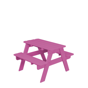 Kids Multi-Colored Picnic Bench Pink