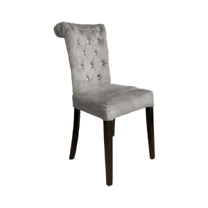 Leviton Tufted Parsons Chair-Silver