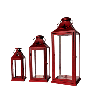 Metal Lanterns Red