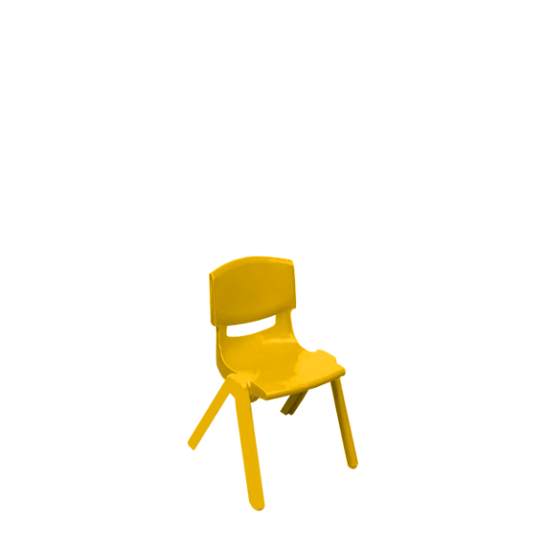 Plastic Colored Kids Chair – Yellow