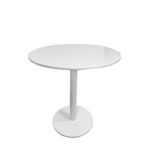 Round Top Dining Table White