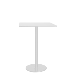 Square Top White Bar Table