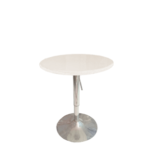 White Top Bar Table (Adjustable)