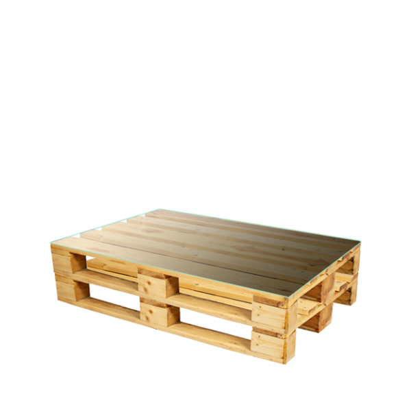 80×80 White Leather Coffee Table with Top Glass